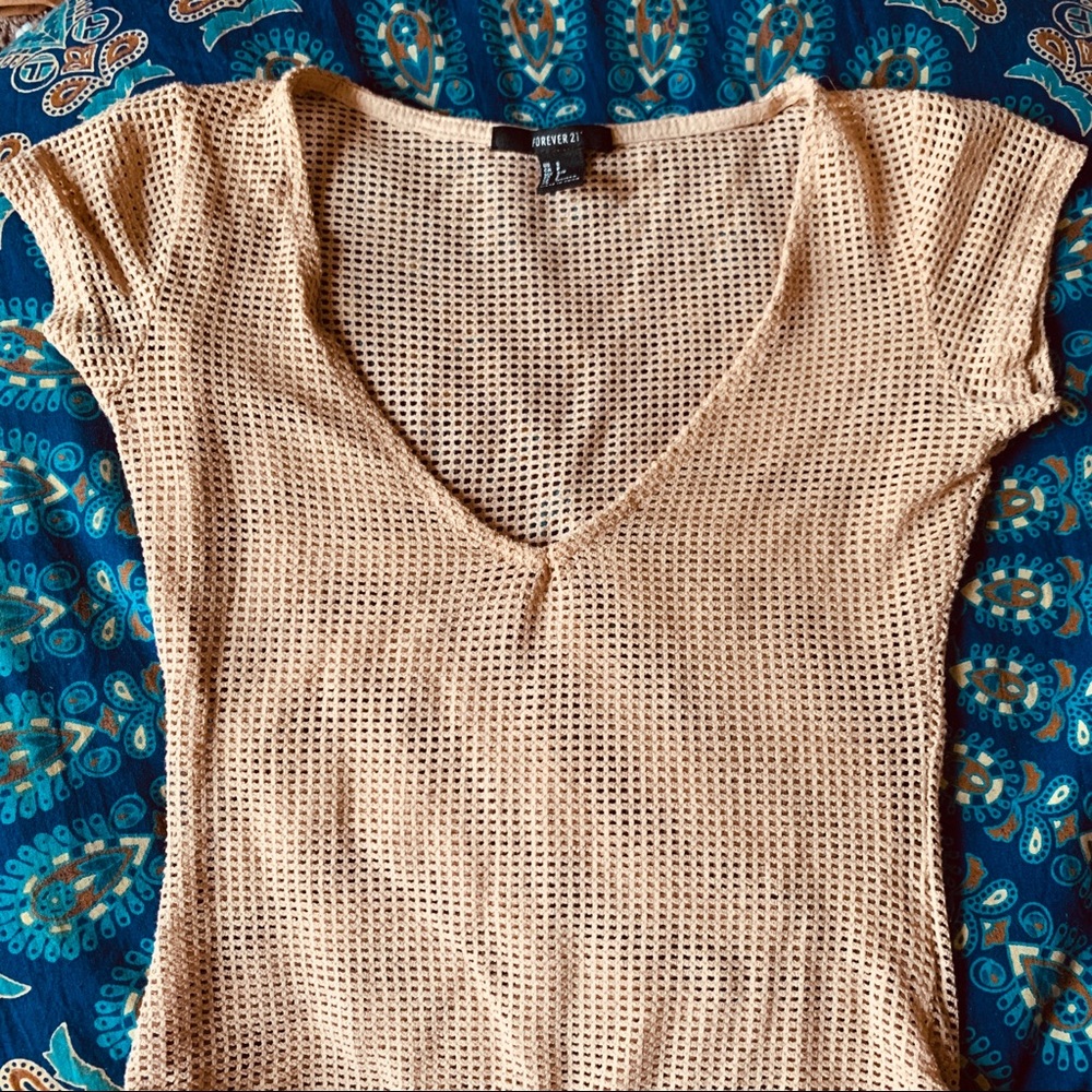 Nude Forever21 bodysuit